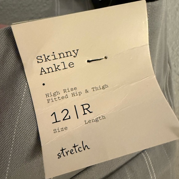 Gray Pinstripe Pants A New Day Women’s Size 12 - Picture 7 of 7